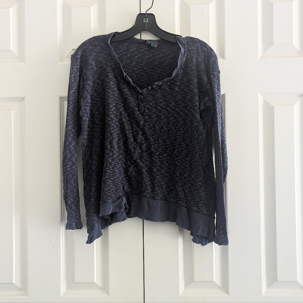 ANTHROPOLOGIE LEFT OF CENTER Long Sleeve Top